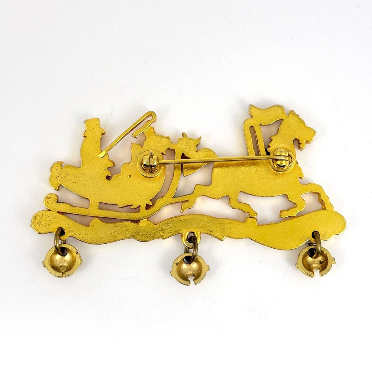 Hermes Logo Brooch Gold Plated — view 2