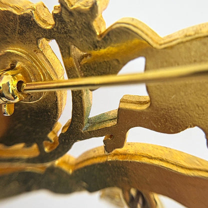 Hermes Logo Brooch Gold Plated — view 5
