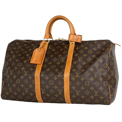 Louis Vuitton Keepall 50 Boston Bag Monogram Brown