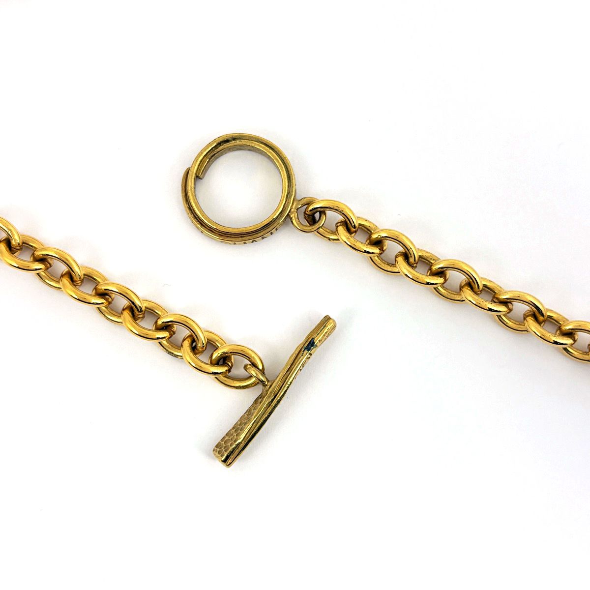 Chanel CC Logo Chain Necklace Gripoix Gold Plated — view 3