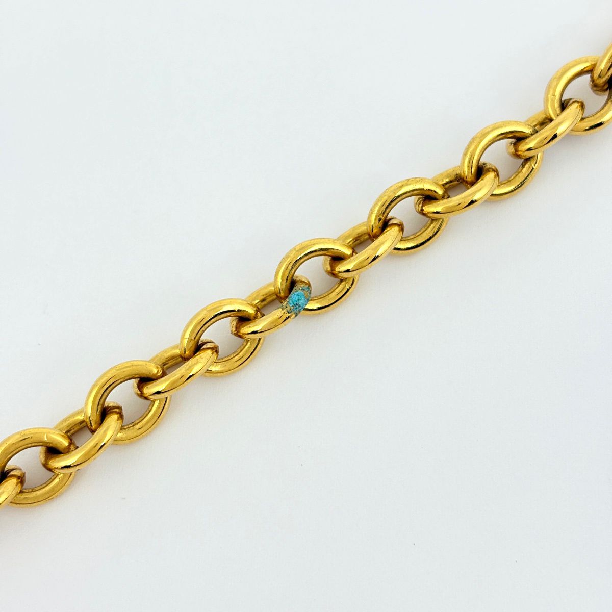 Chanel CC Logo Chain Necklace Gripoix Gold Plated — view 5