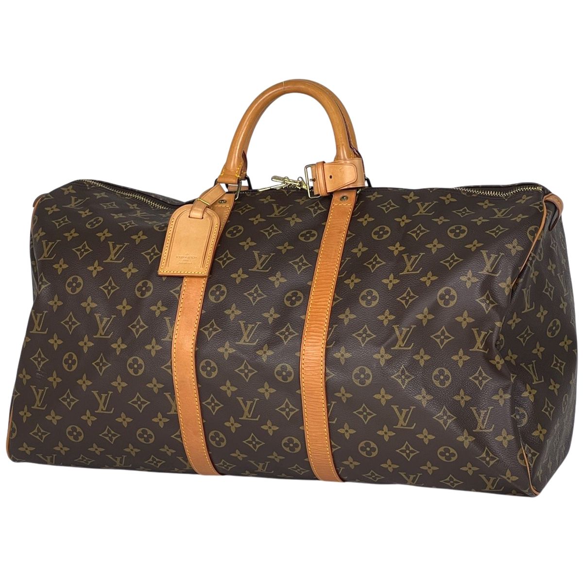 Louis Vuitton Keepall 55 Boston Bag Monogram Brown
