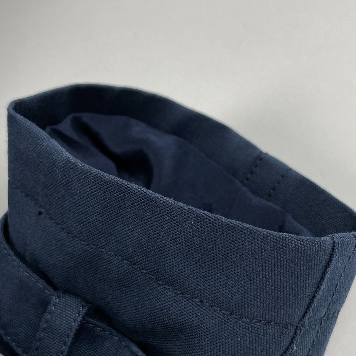Gucci Bamboo Trench Coat Flora Cotton Navy