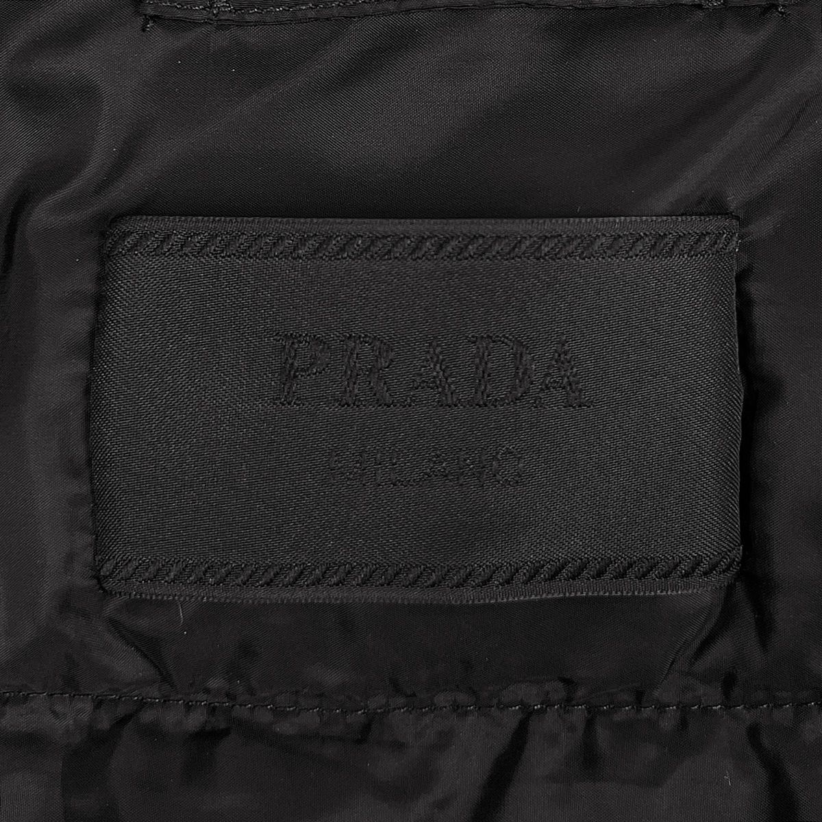 Prada Down Jacket Vest Zip Up Black — view 6