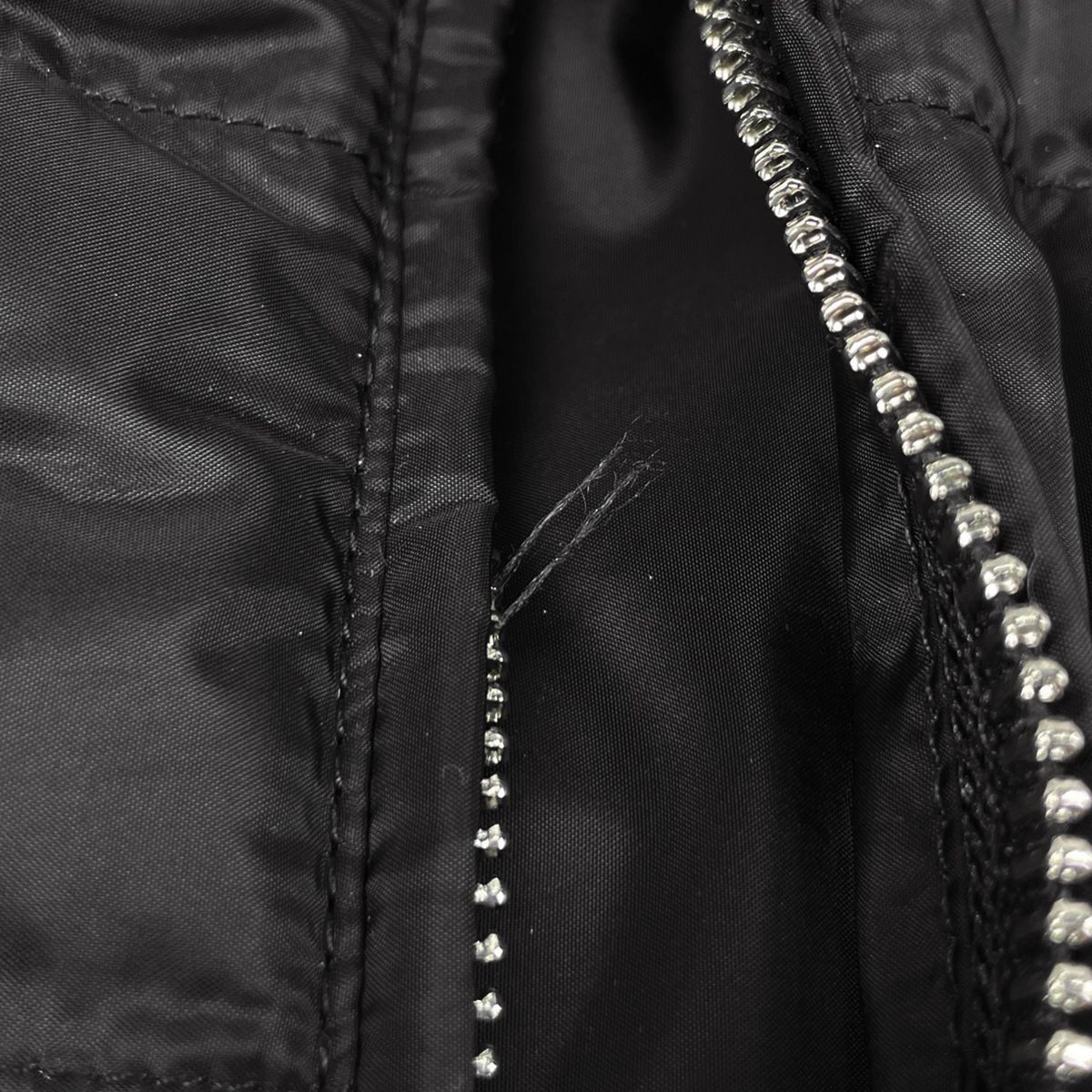 Prada Down Jacket Vest Zip Up Black — view 4