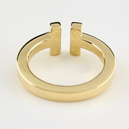 Tiffany & Co T Square Ring YG Yellow Gold — view 3