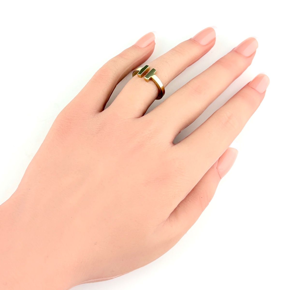 Tiffany & Co T Square Ring YG Yellow Gold — view 6