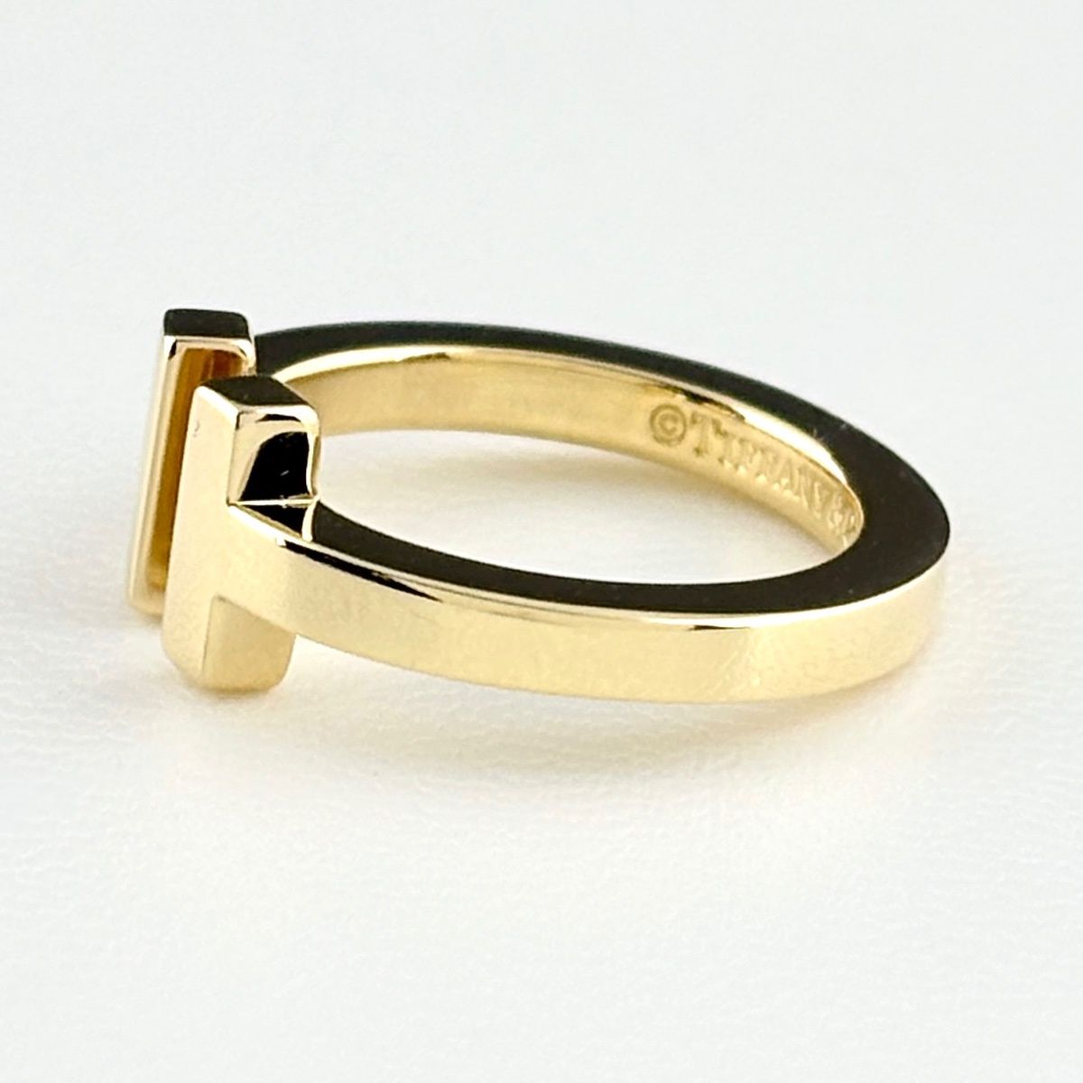 Tiffany & Co T Square Ring YG Yellow Gold — view 2