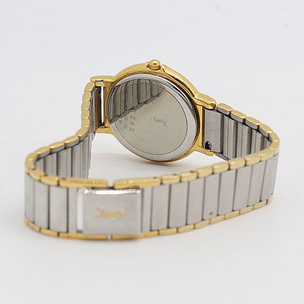 Saint Laurent Yves 2200 Quartz Champagne Dial Watch Tam — view 4