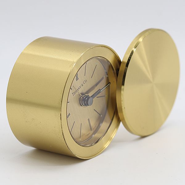 Tiffany & Co Alarm Clock Quartz Gold Dial Table Tam — view 2