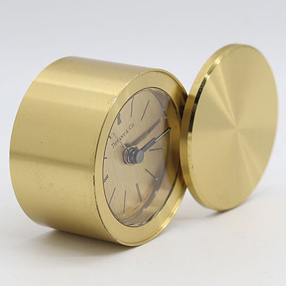 Tiffany & Co Alarm Clock Quartz Gold Dial Table Tam — view 2