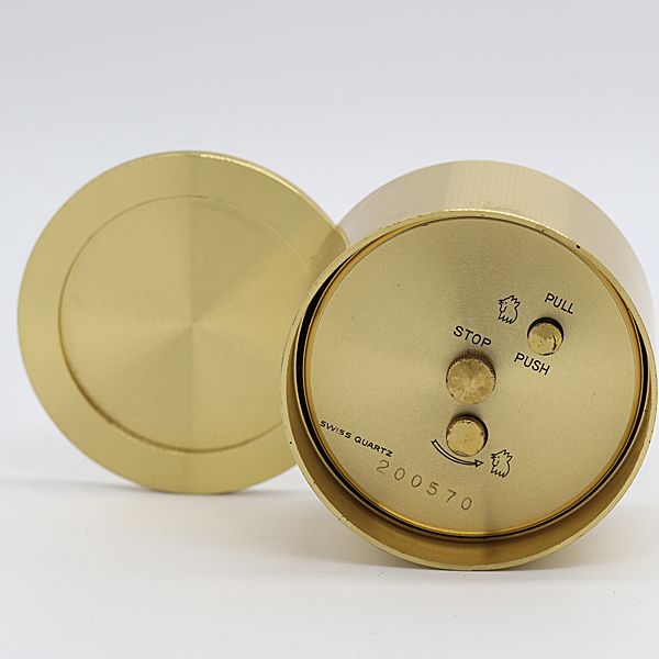 Tiffany & Co Alarm Clock Quartz Gold Dial Table Tam — view 3