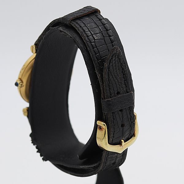 Cartier Must Vendome Quartz Black Dial Watch Tam — view 3