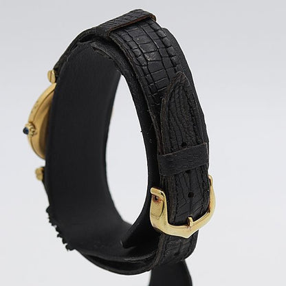 Cartier Must Vendome Quartz Black Dial Watch Tam — view 3