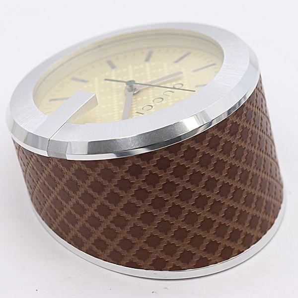Gucci Table Clock Quartz Champagne Dial — view 3