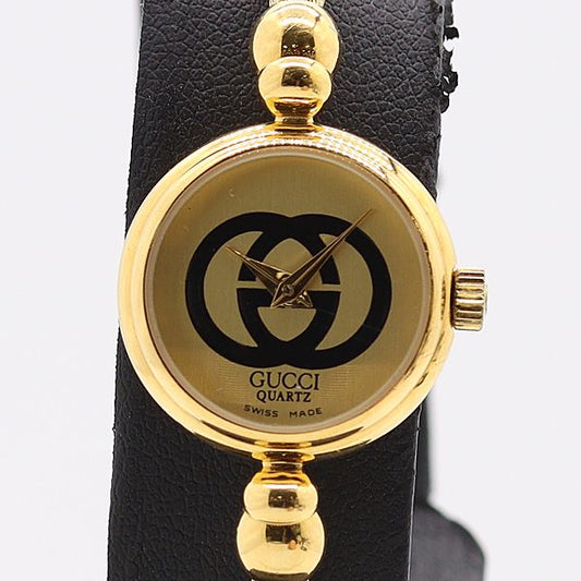 Gucci Bangle Watch Quartz Gold Dial Mtm