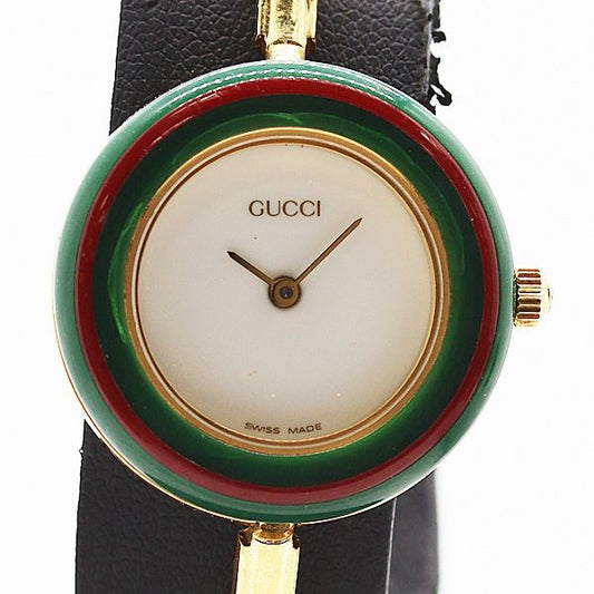 Gucci Change Bezel 11 12.2 Quartz White Dial Watch Mtm