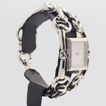 Gucci Signoria 116.3 Quartz Side Diamond Silver Dial Watch Nam — view 2