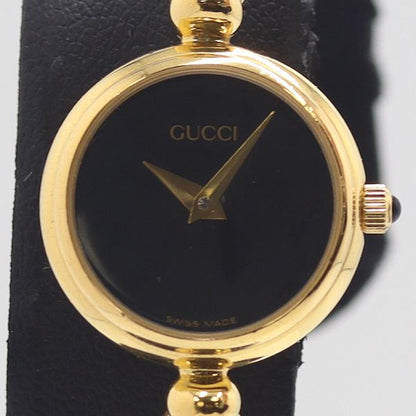 Gucci Quartz Bangle Watch Black Dial Nam