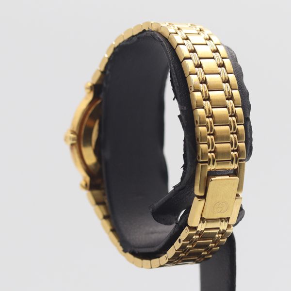 Gucci Quartz Date Gold Dial Watch Nam — view 3