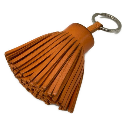 Hermes Key Holder Carmen Orange Tassel