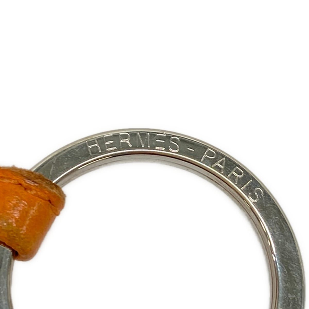 Hermes Key Holder Carmen Orange Tassel — view 3