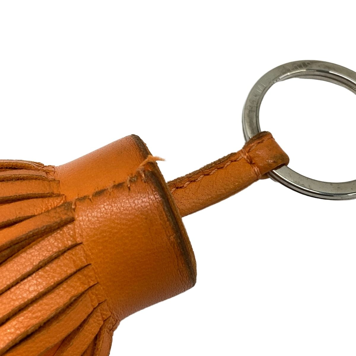 Hermes Key Holder Carmen Orange Tassel — view 5