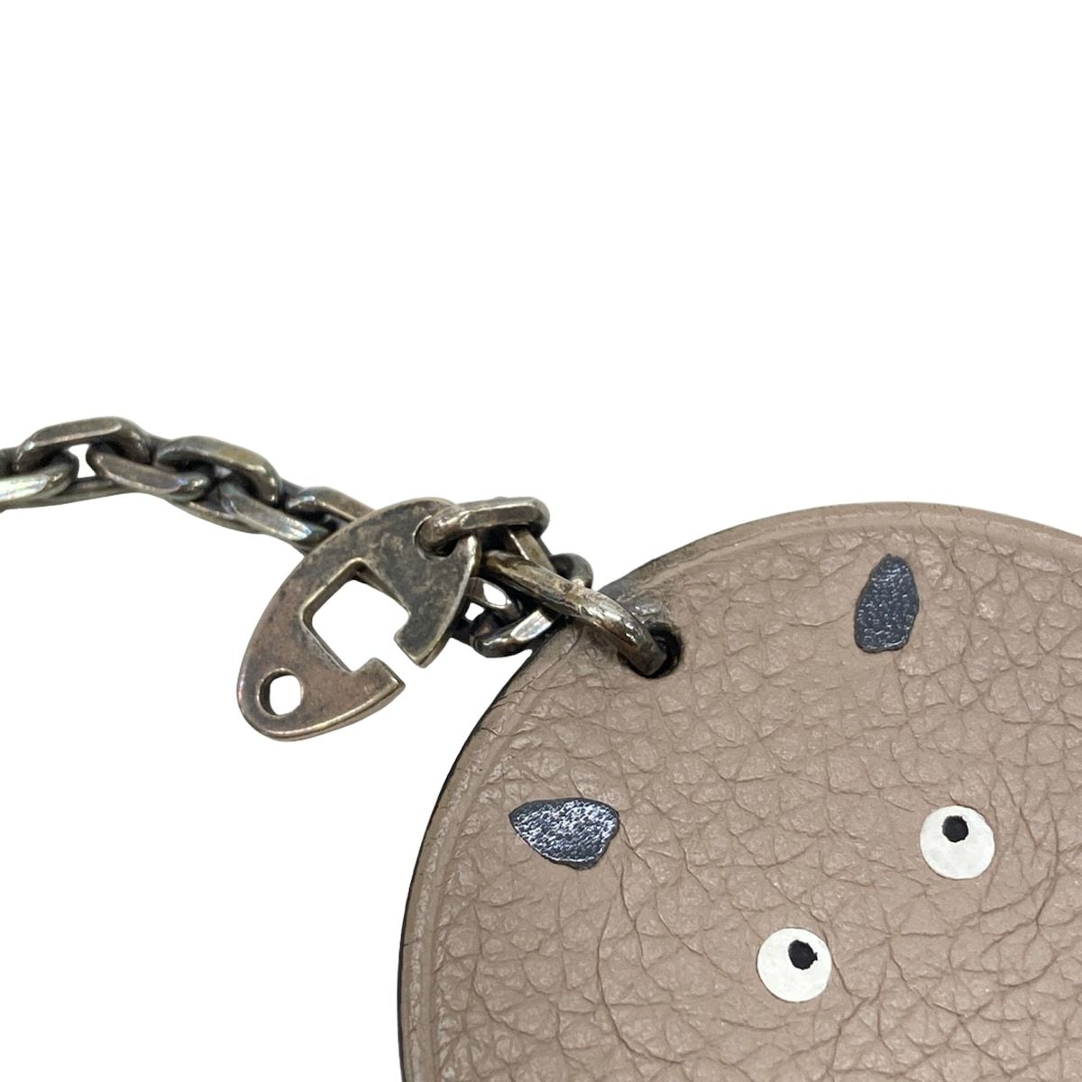 Hermes Key Holder Animal Key Gray Cabas — view 6