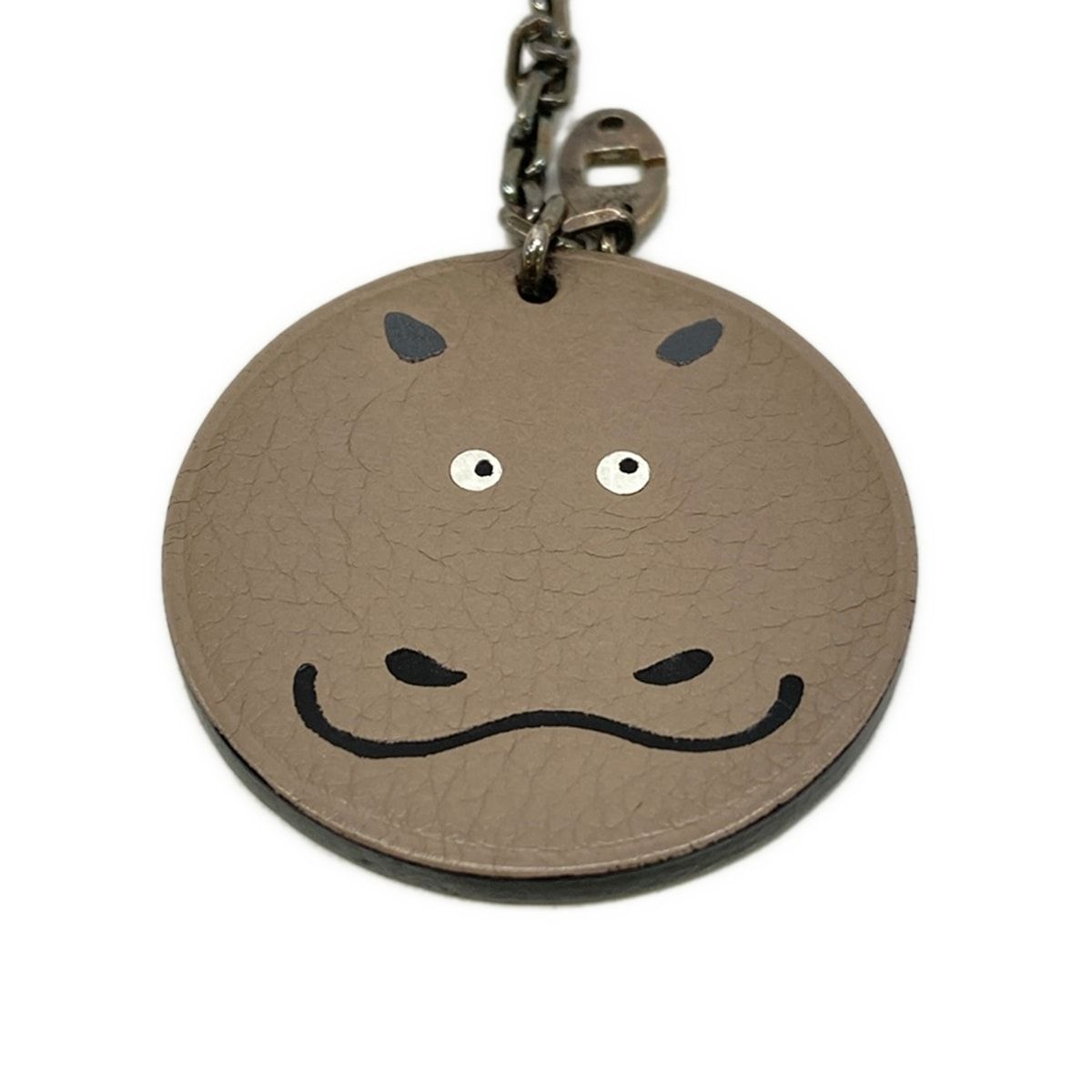 Hermes Key Holder Animal Key Gray Cabas — view 4