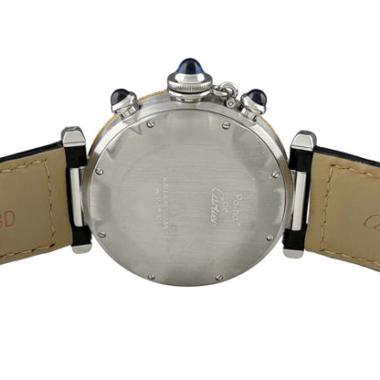 Cartier Pasha Watch SS YG Leather Quartz Ivory — view 4