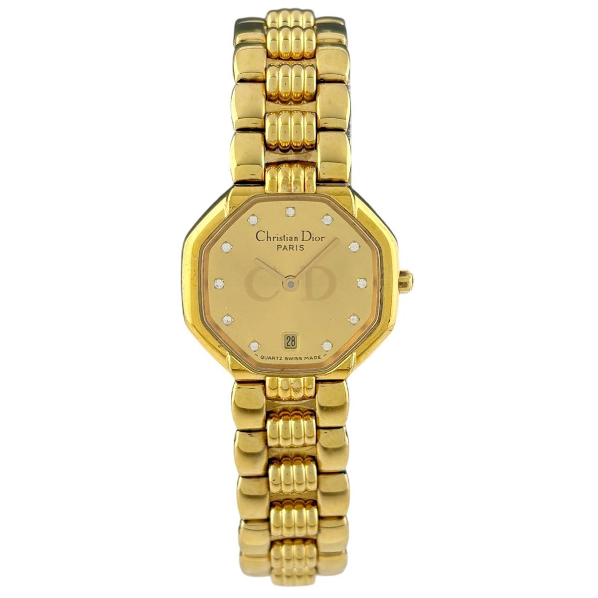 Dior Octagon 48.153 Watch SS Quartz Gold — view 2