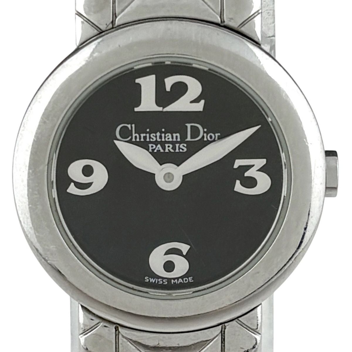 Dior Round Watch SS Quartz Black