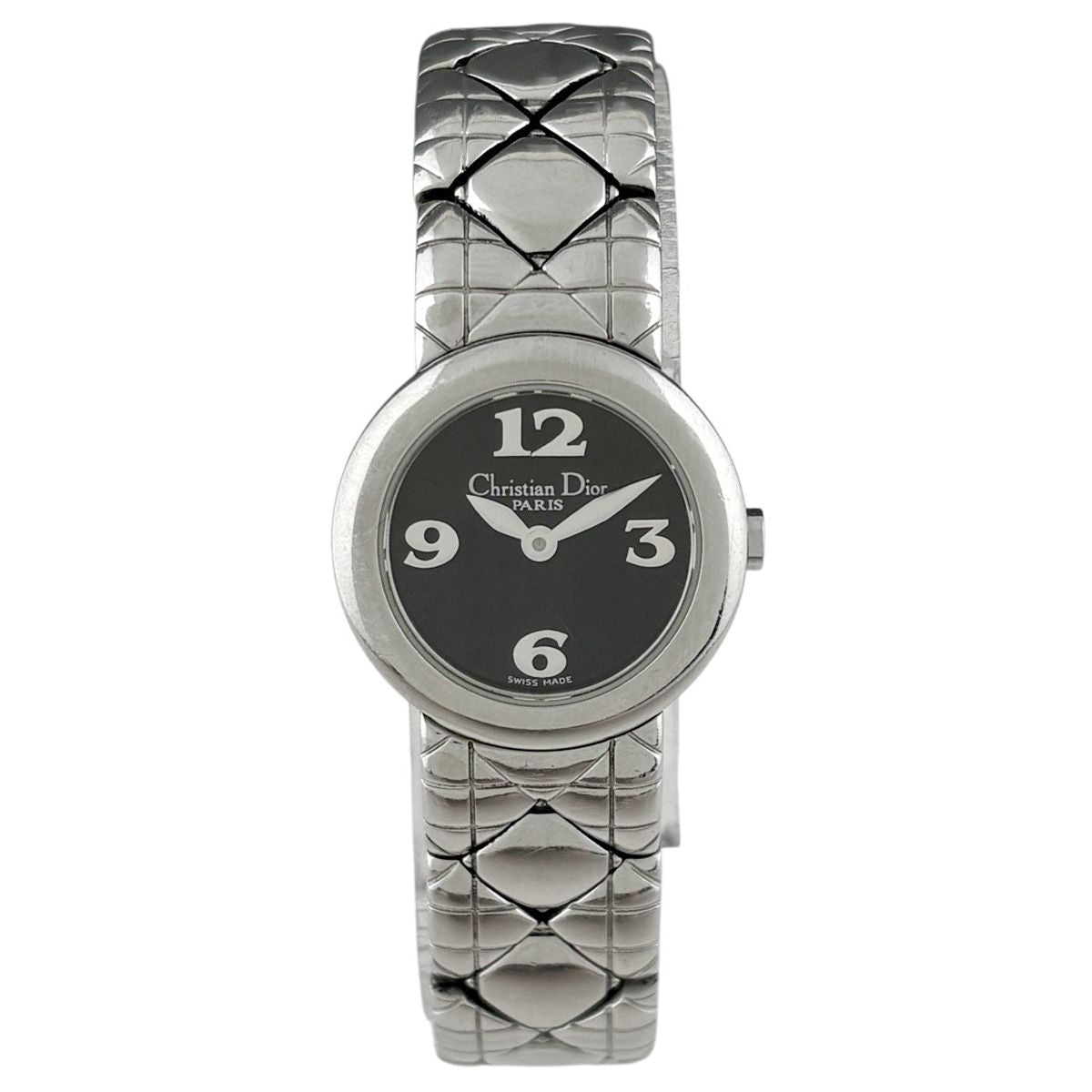 Dior Round Watch SS Quartz Black — view 2