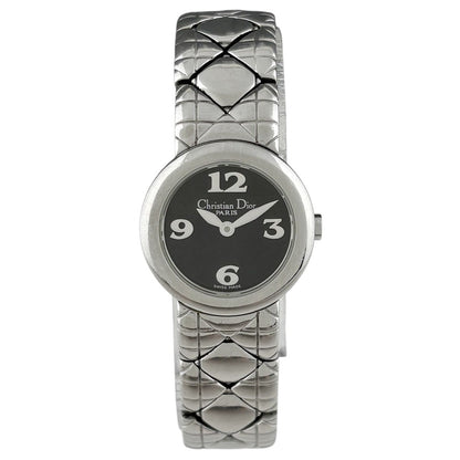 Dior Round Watch SS Quartz Black — view 2
