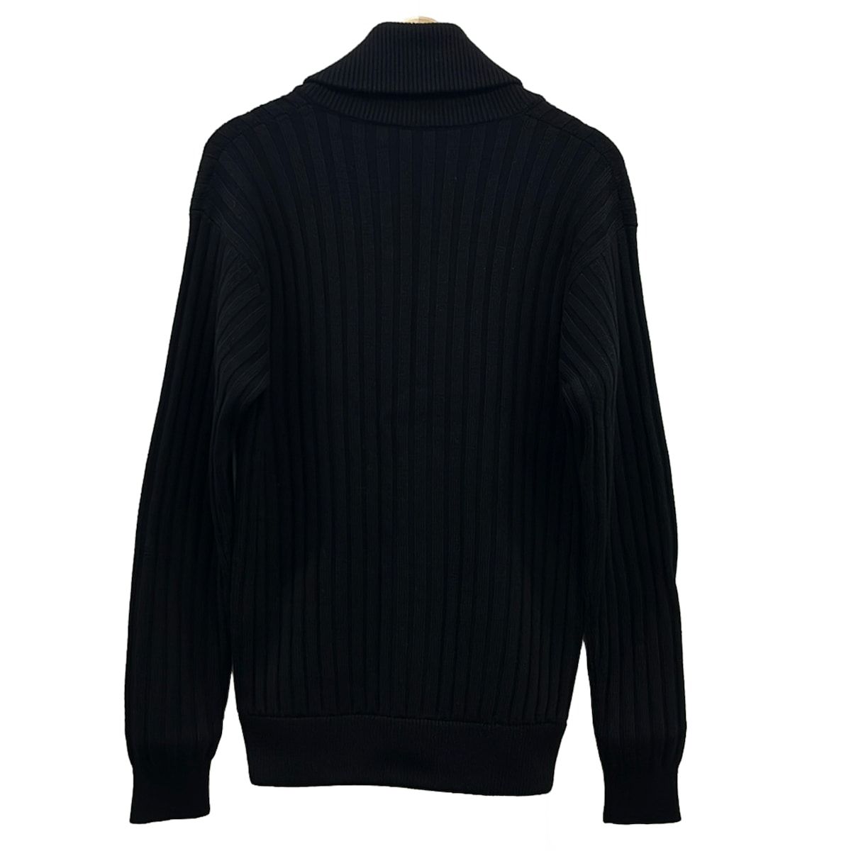 Dolce & Gabbana Cardigan 46 S Black Shawl Collar Crown Button Wool — view 2