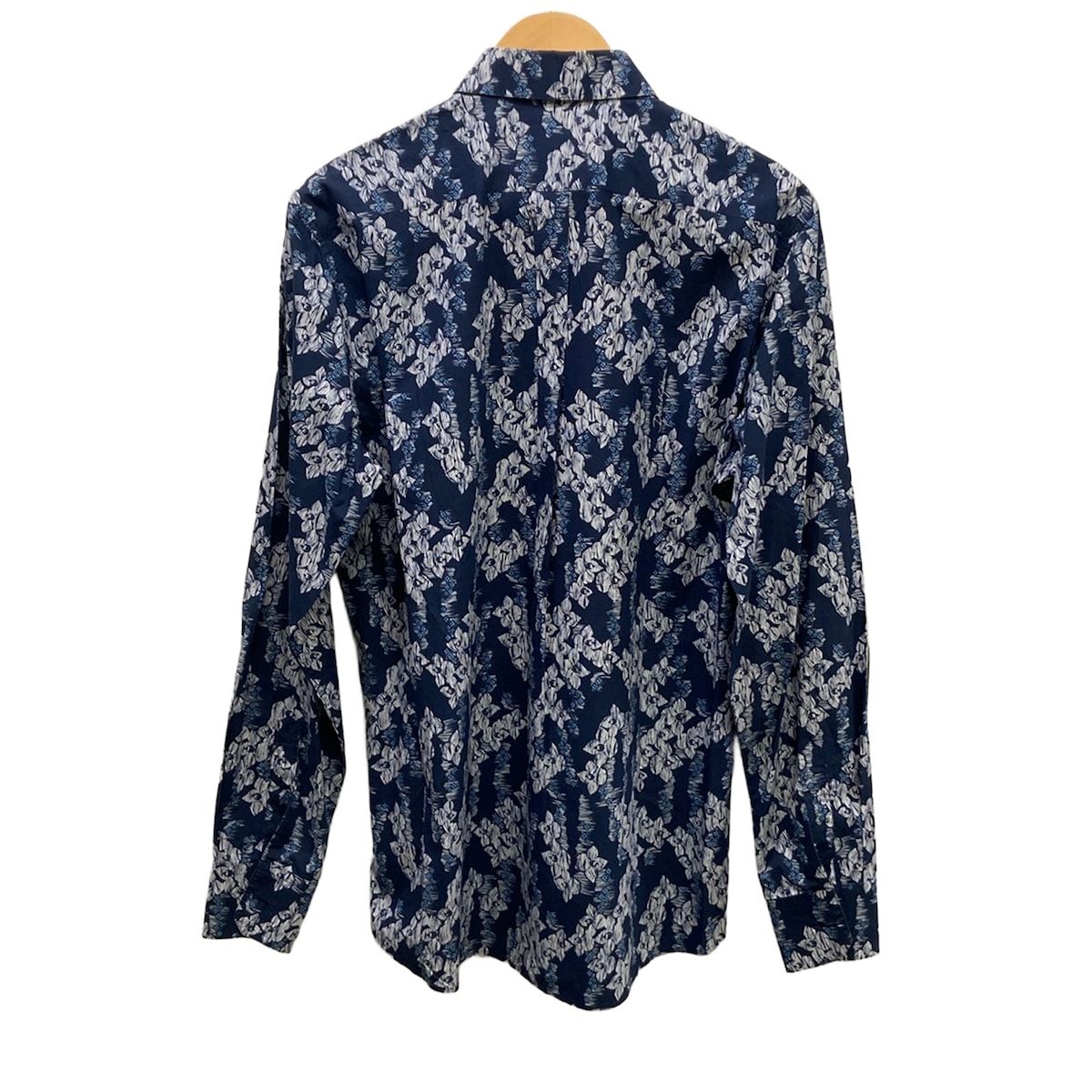 Dolce & Gabbana Long Sleeve Shirt 16 41 Navy White Floral Pattern — view 2