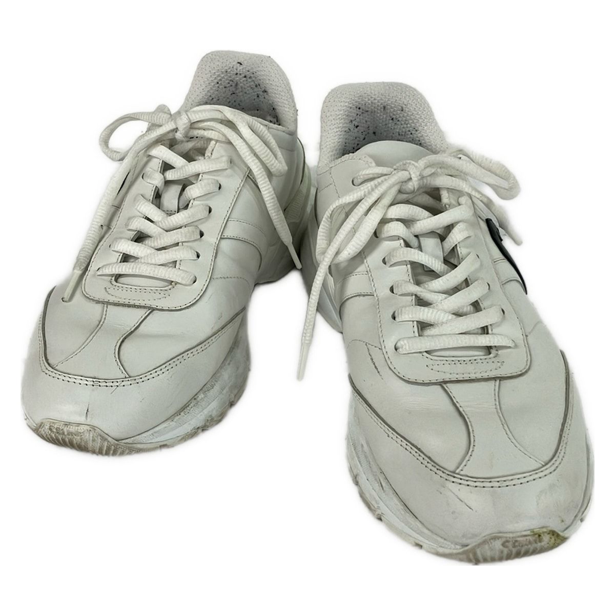 Celine Sneakers 42 Runner Low Lace Up White Black Leather — view 2