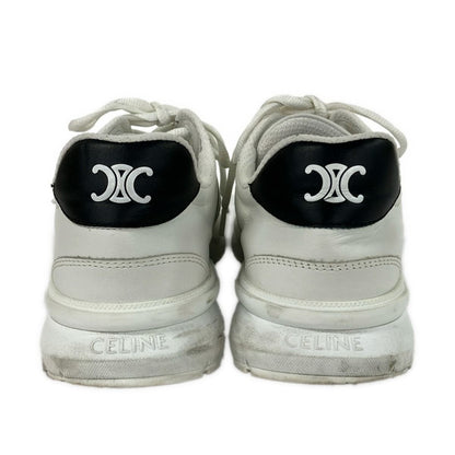 Celine Sneakers 42 Runner Low Lace Up White Black Leather — view 3