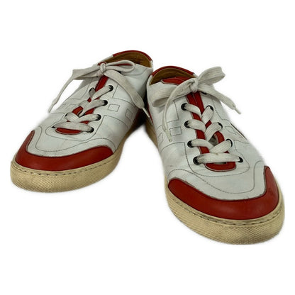 Hermes Sneakers 38.5 White Red Logo Insole Not Removable Leather — view 2