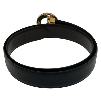 Cartier Belt Trinity Black Gold Silver Leather — view 2
