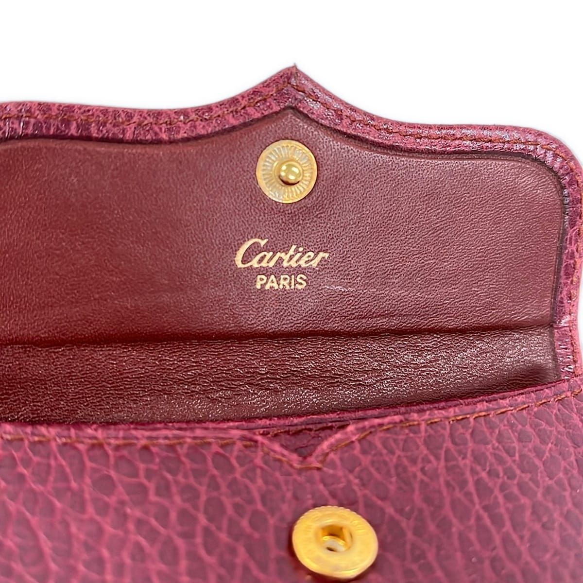 Cartier Coin Case Must Have Line Bordeaux Leather — view 5