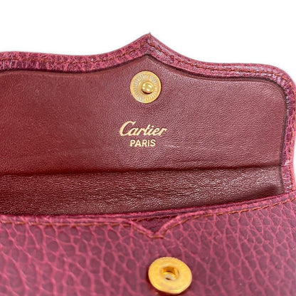Cartier Coin Case Must Have Line Bordeaux Leather — view 5
