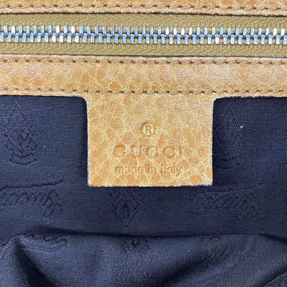 Gucci Tote GG Pattern Bamboo Beige Brown Dark Leather — view 8