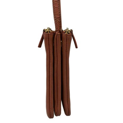 Celine Shoulder Bag Trio Brown Leather — view 2