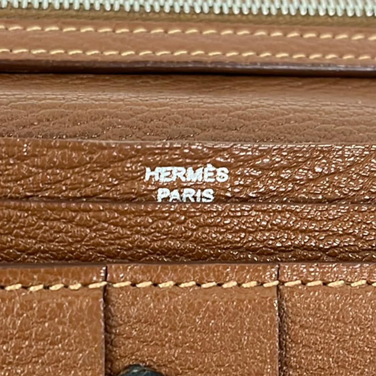 Hermes Wallet Bearn Souffle Brown Fonce Gold — view 5