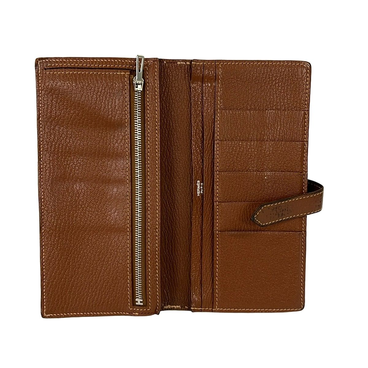 Hermes Wallet Bearn Souffle Brown Fonce Gold — view 3