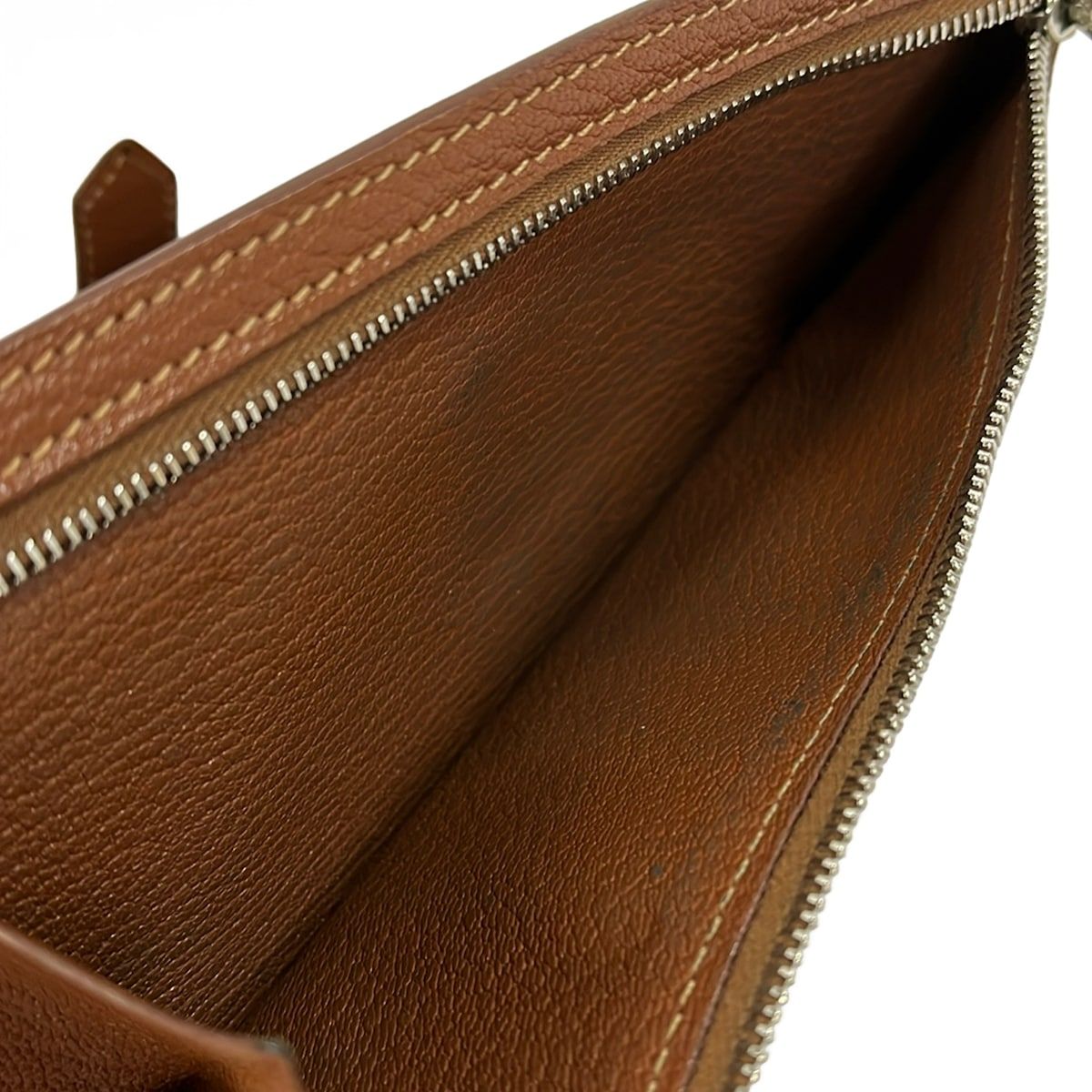 Hermes Wallet Bearn Souffle Brown Fonce Gold — view 4