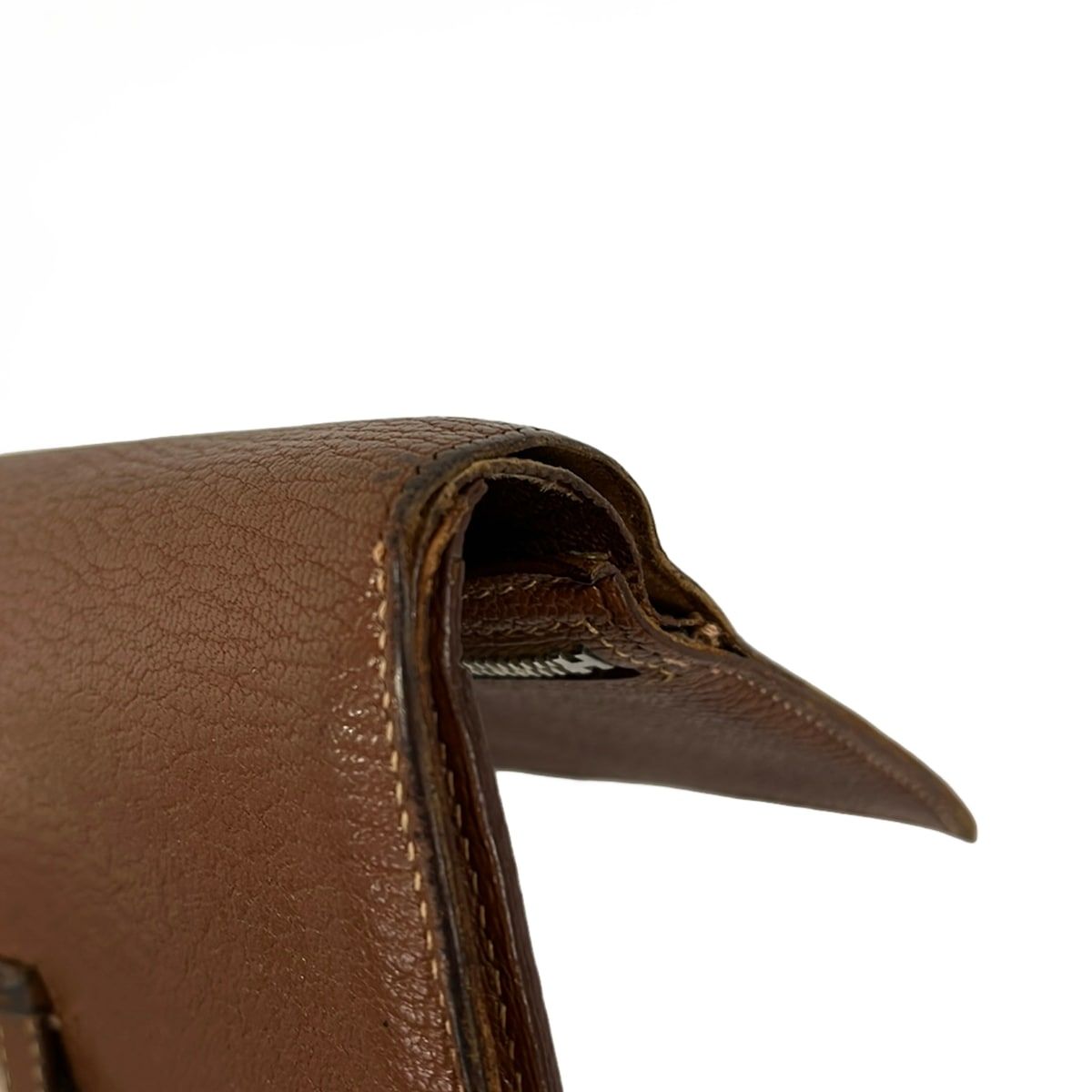 Hermes Wallet Bearn Souffle Brown Fonce Gold — view 7