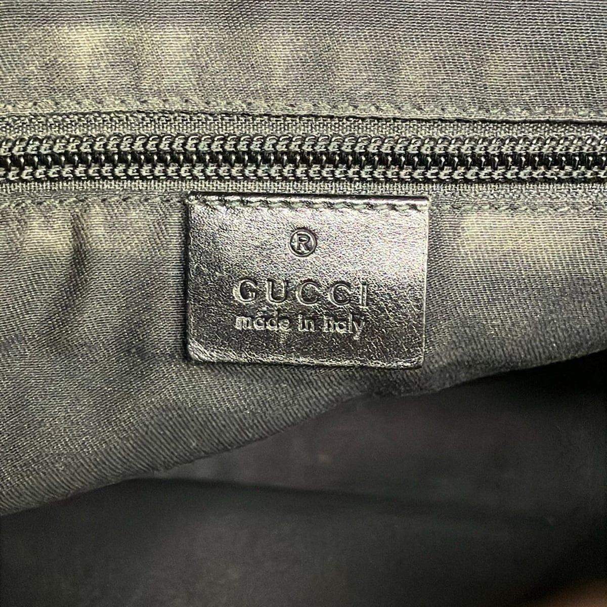 Gucci Shoulder Bag Bright Diamante Black Leather — view 8