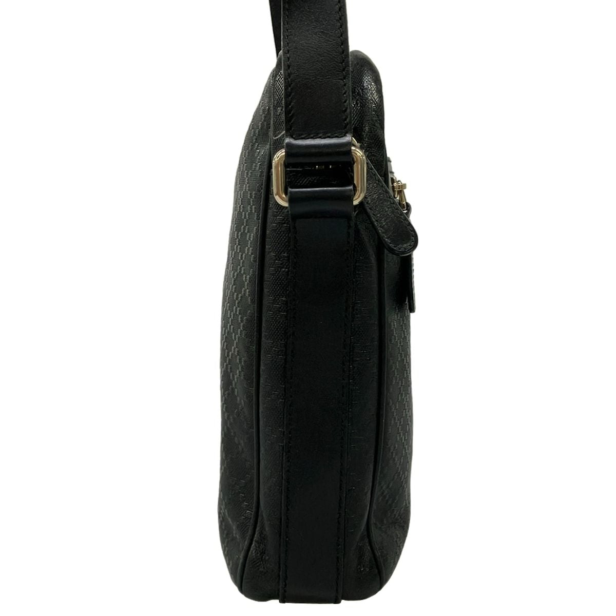 Gucci Shoulder Bag Bright Diamante Black Leather — view 2
